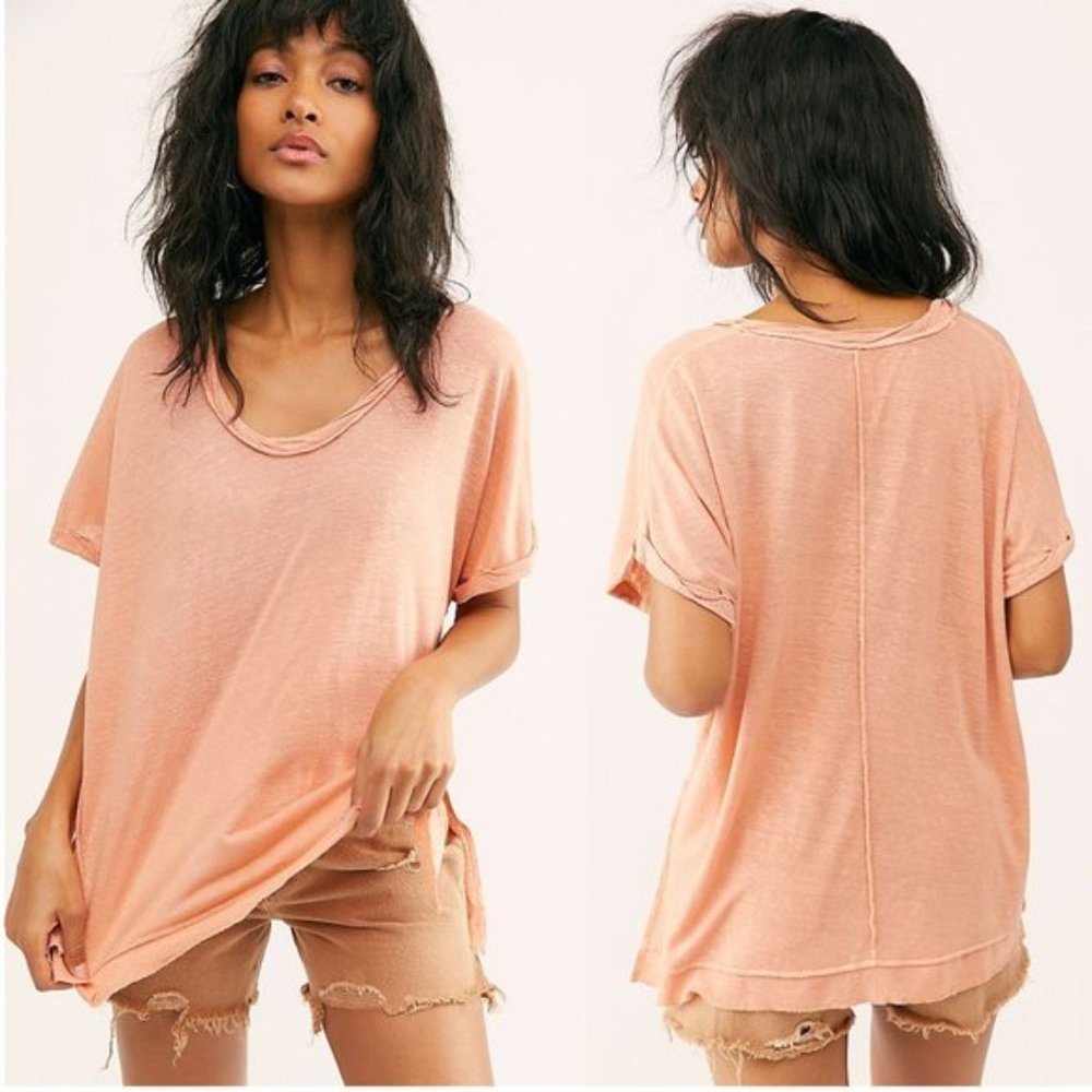 We The Free Under The Sun Tee in Peach Pit Size S